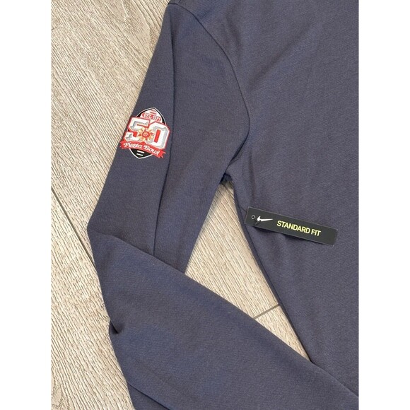 Nike Dri-Fit Victory Golf 1/2 Half-Zip Pullover Men’s Medium Grey Fiesta Bowl - Picture 2 of 6